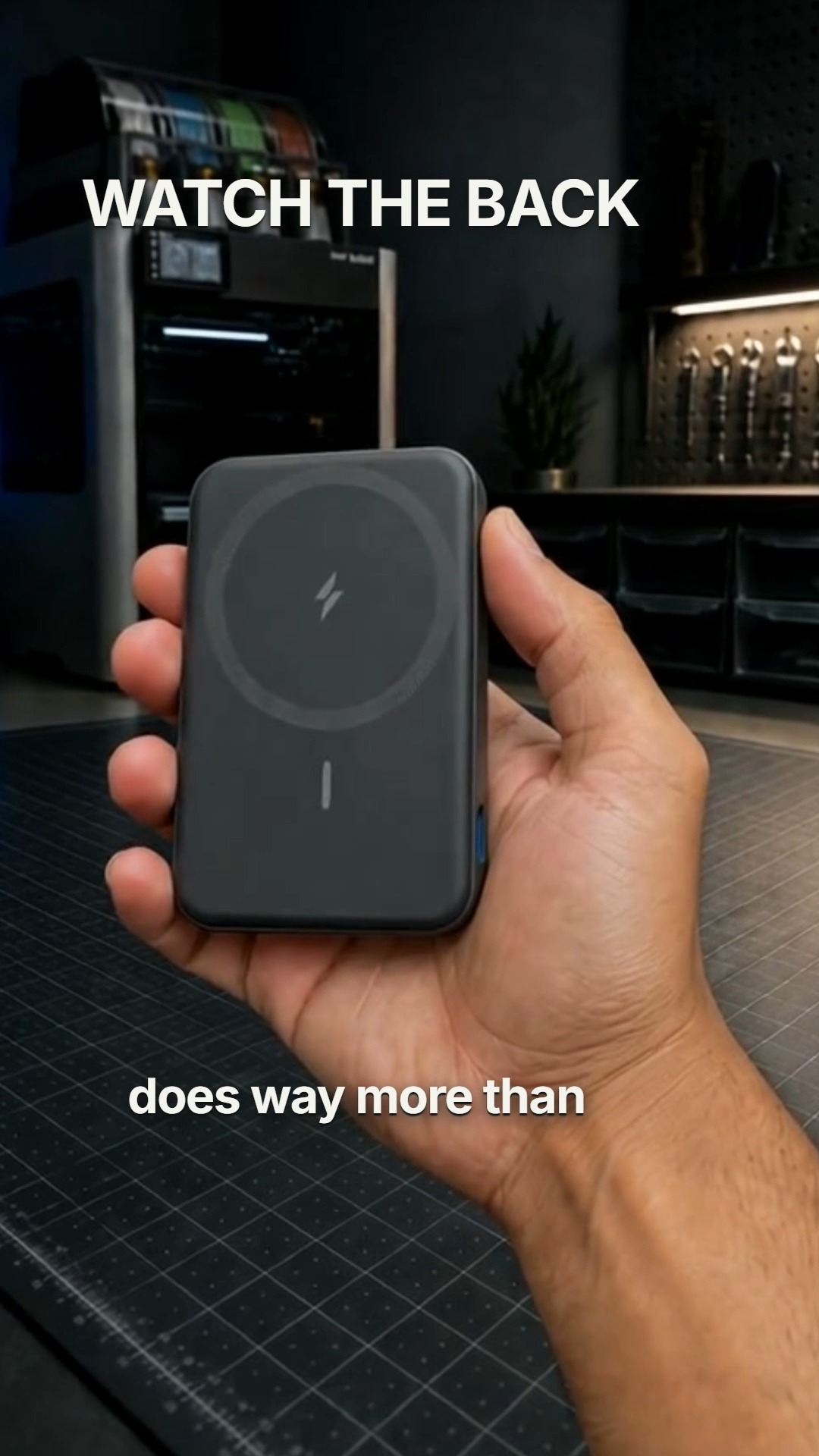 Anker 622 MagGo magnetic battery attached to a phone